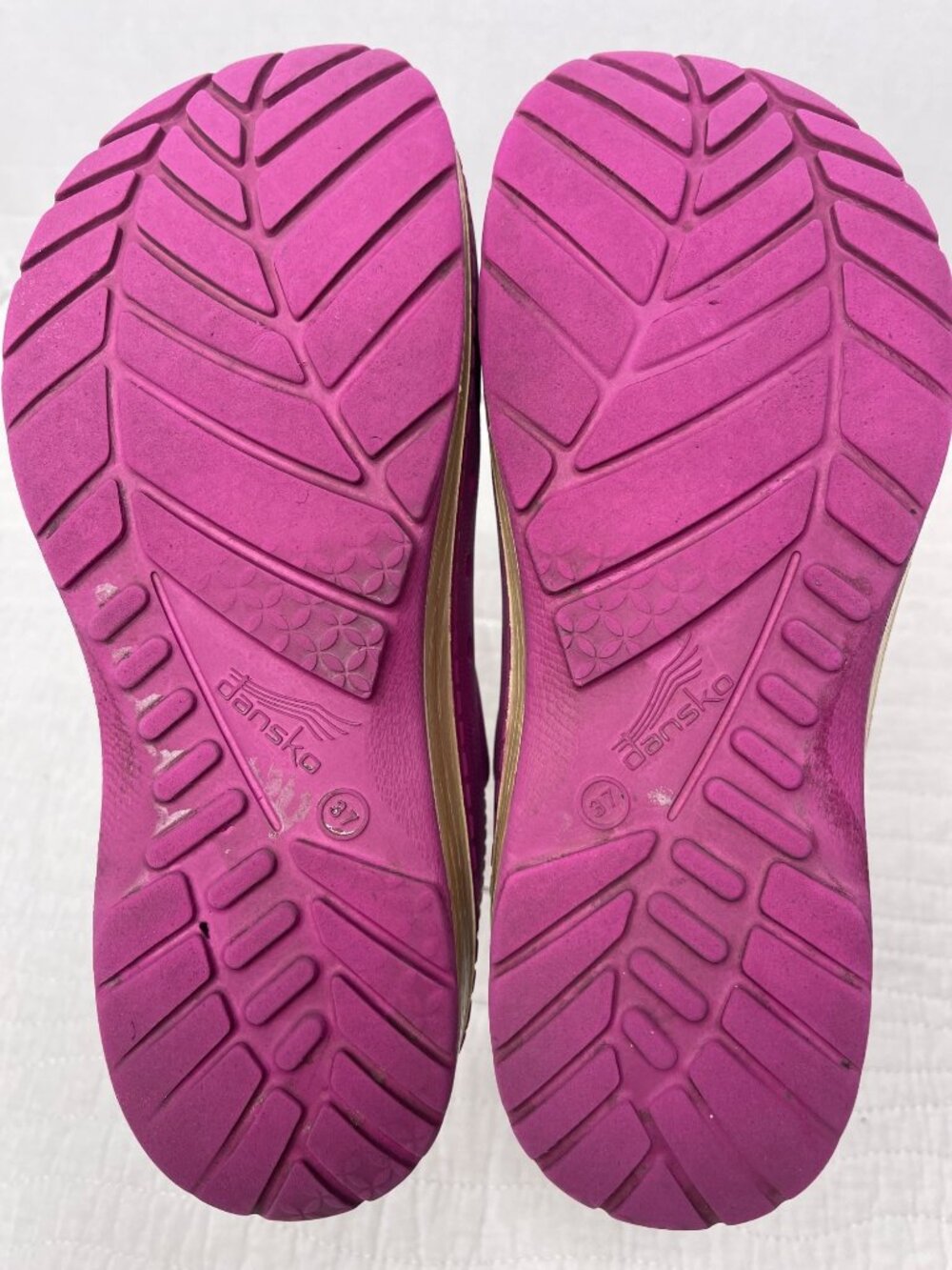 Dansko Kane Womens Fuchsia Slip-On Comfort Casual Work Clogs SZ 37/6.5-7 Stylish - Picture 7 of 9
